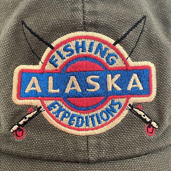 Alaska Men's Trucker Hat Baseball Cap Fishing Expedition Embroidered Adjustable - Picture 2 of 13